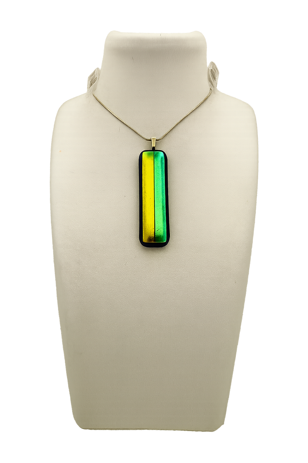 Gold & Green Dichroic Pendent