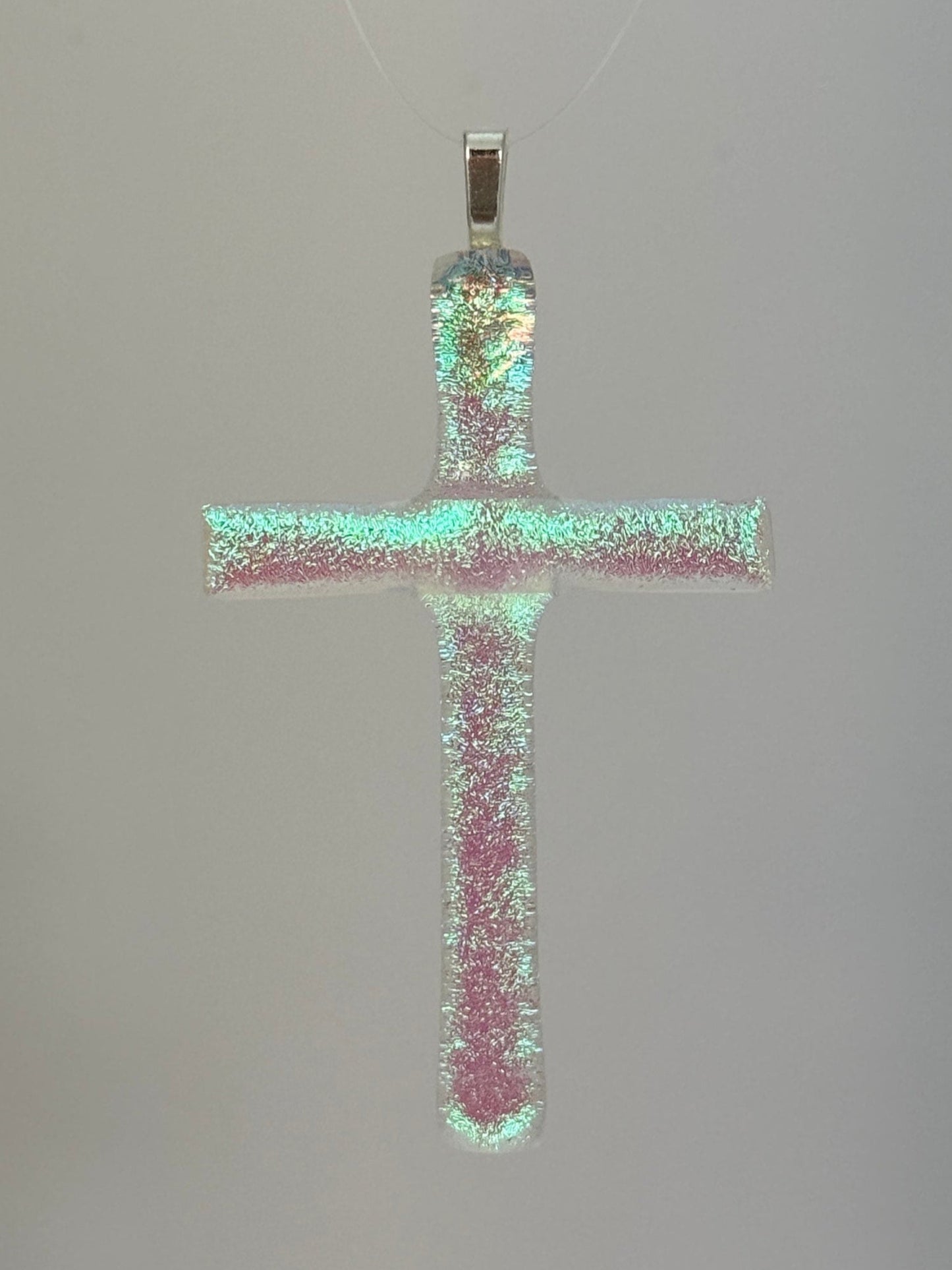Ranbow Stained Glass Cross