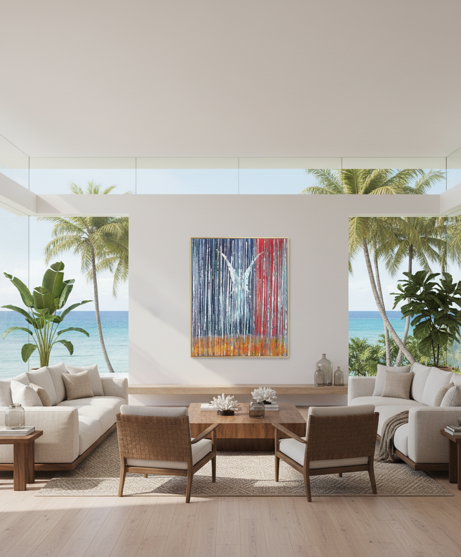 Rainy Day Angel Oil Painting