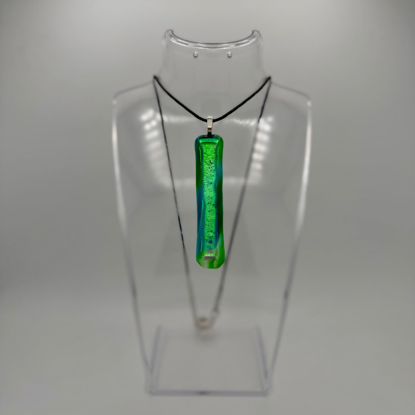 Emerald Glow Dichroic Pendant