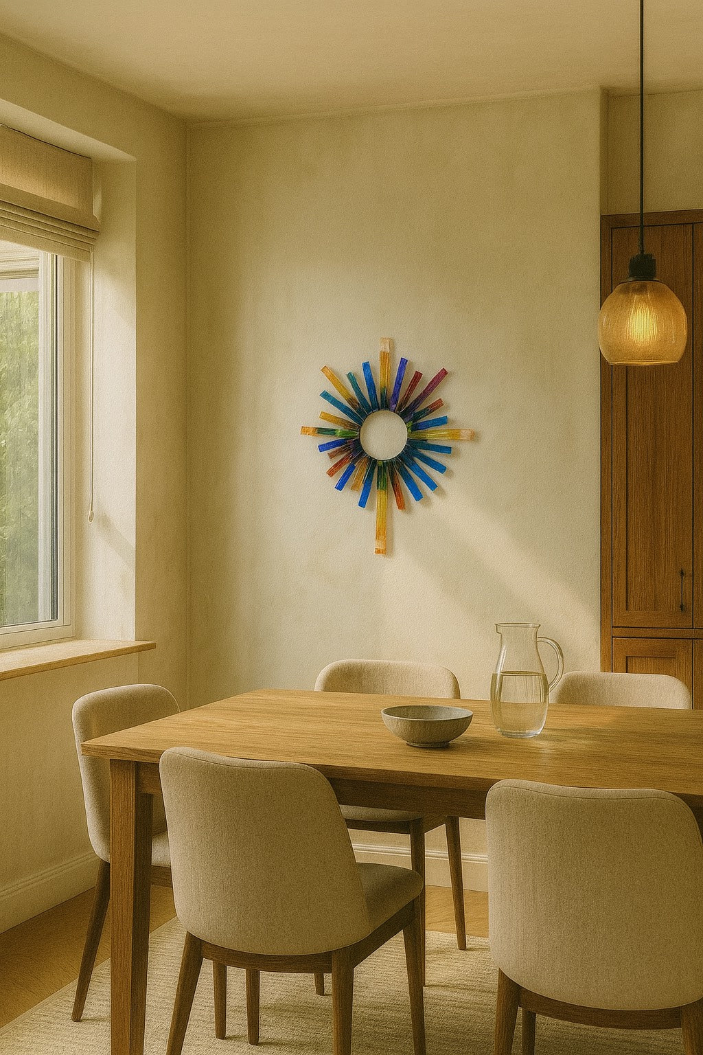 Solar Spectrum - Hand Fused Glass Art Piece