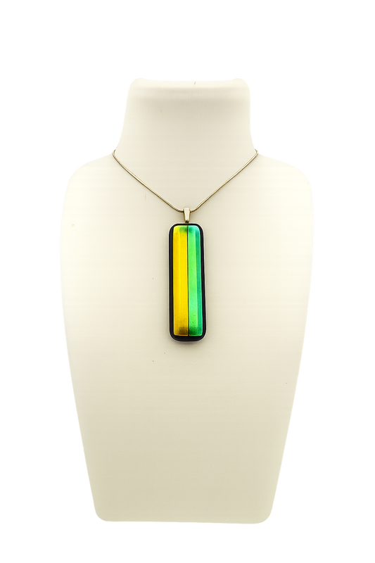 Gold & Green Dichroic Pendent