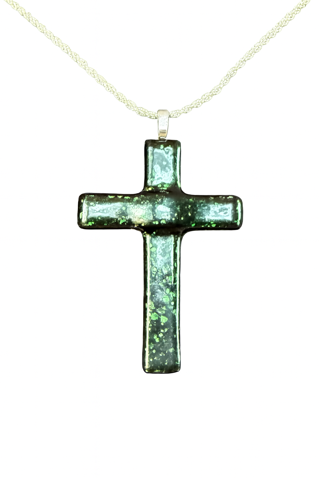 Dark Green with metal flake Spectrum  Divine Vogue Cross