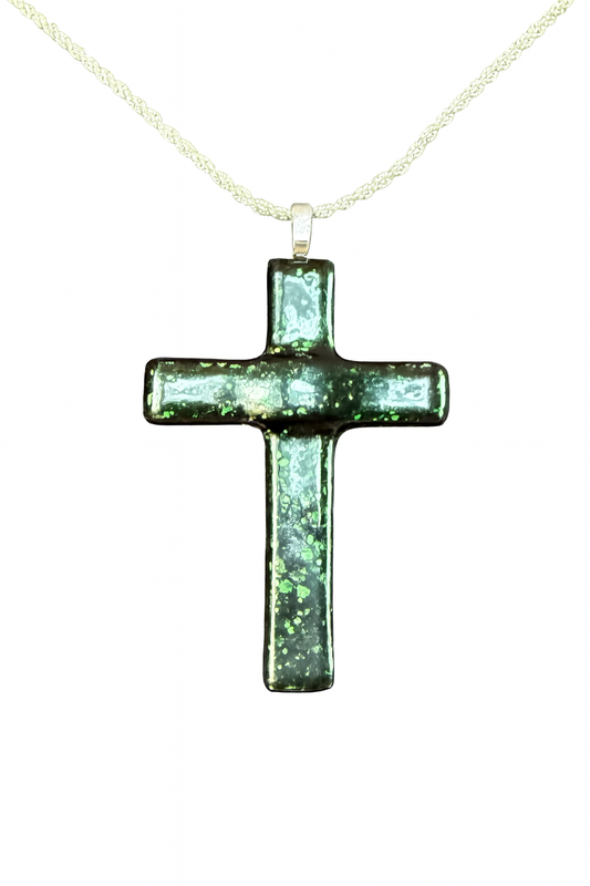 Dark Green with metal flake Spectrum  Divine Vogue Cross