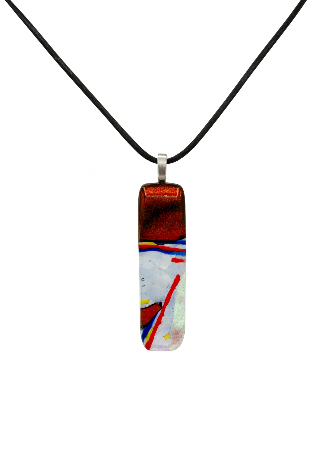 Clear Spectrum glass jewelry with Dichroic