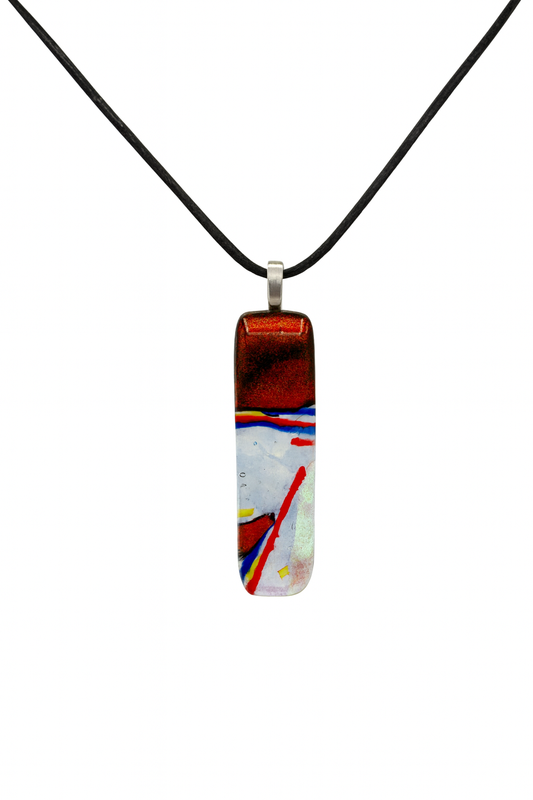 Clear Spectrum glass jewelry with Dichroic