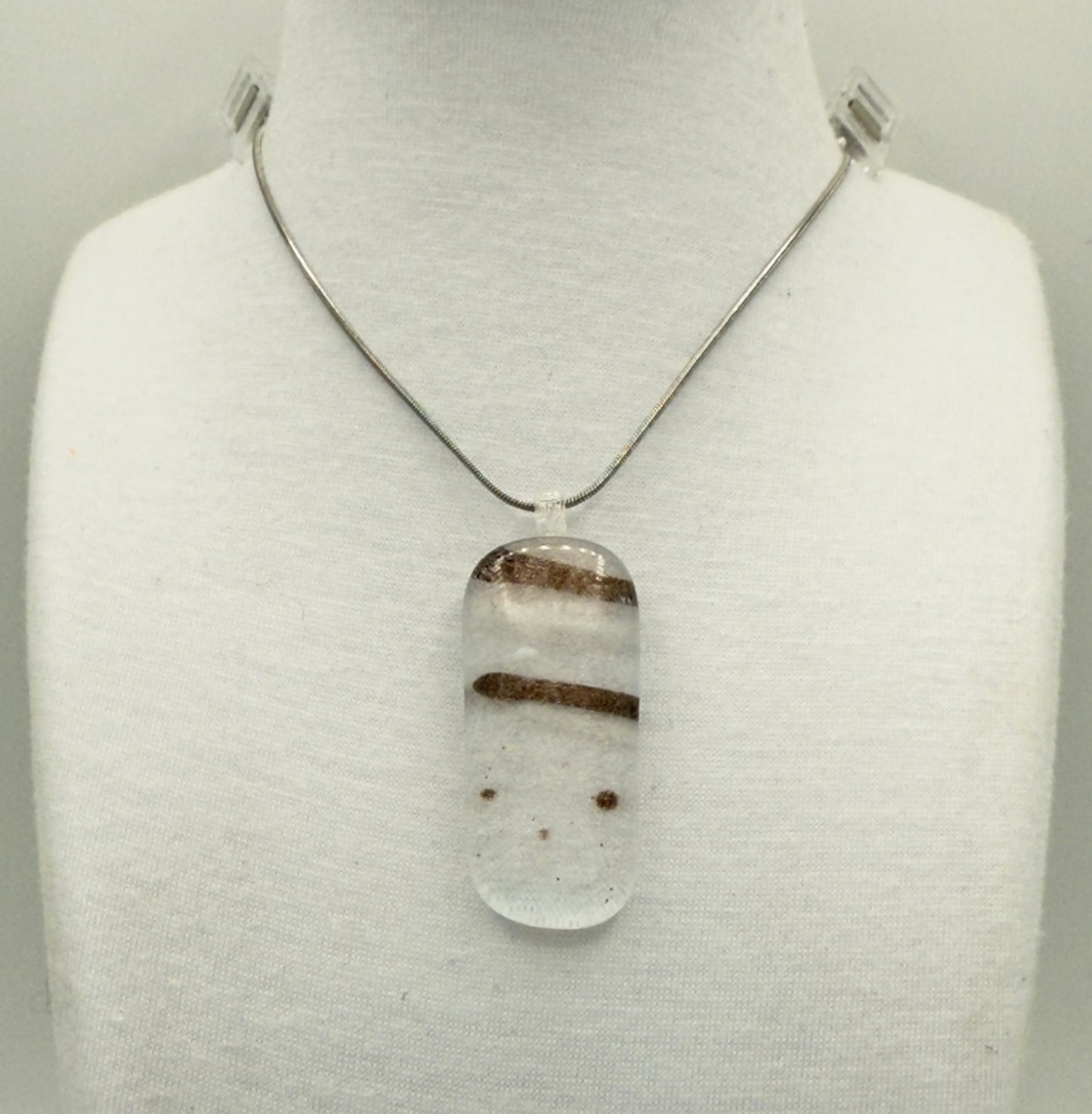 Clear Antique Glass Rose Gold Dichroic