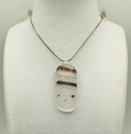 Clear Antique Glass Rose Gold Dichroic