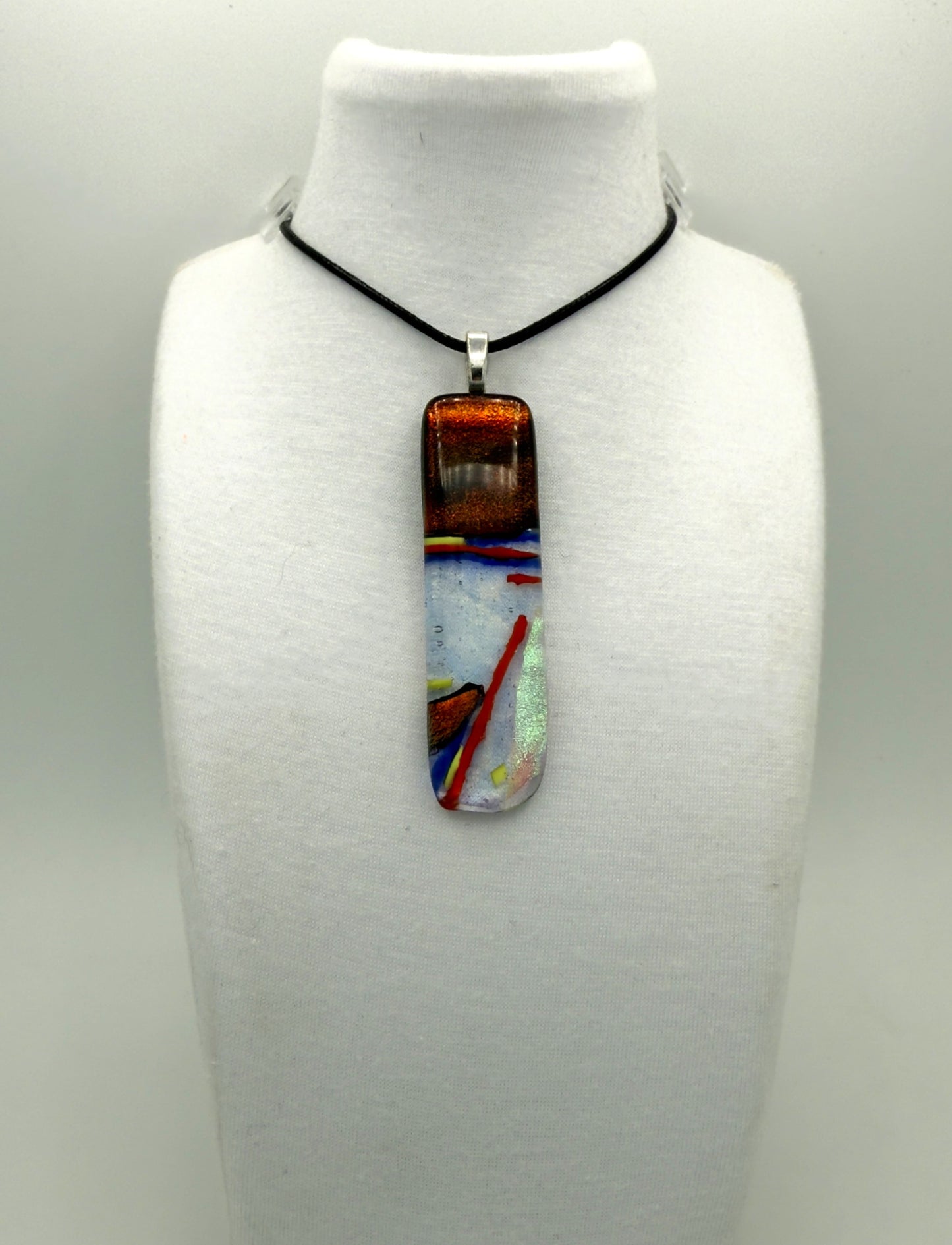 Clear Spectrum glass jewelry with Dichroic