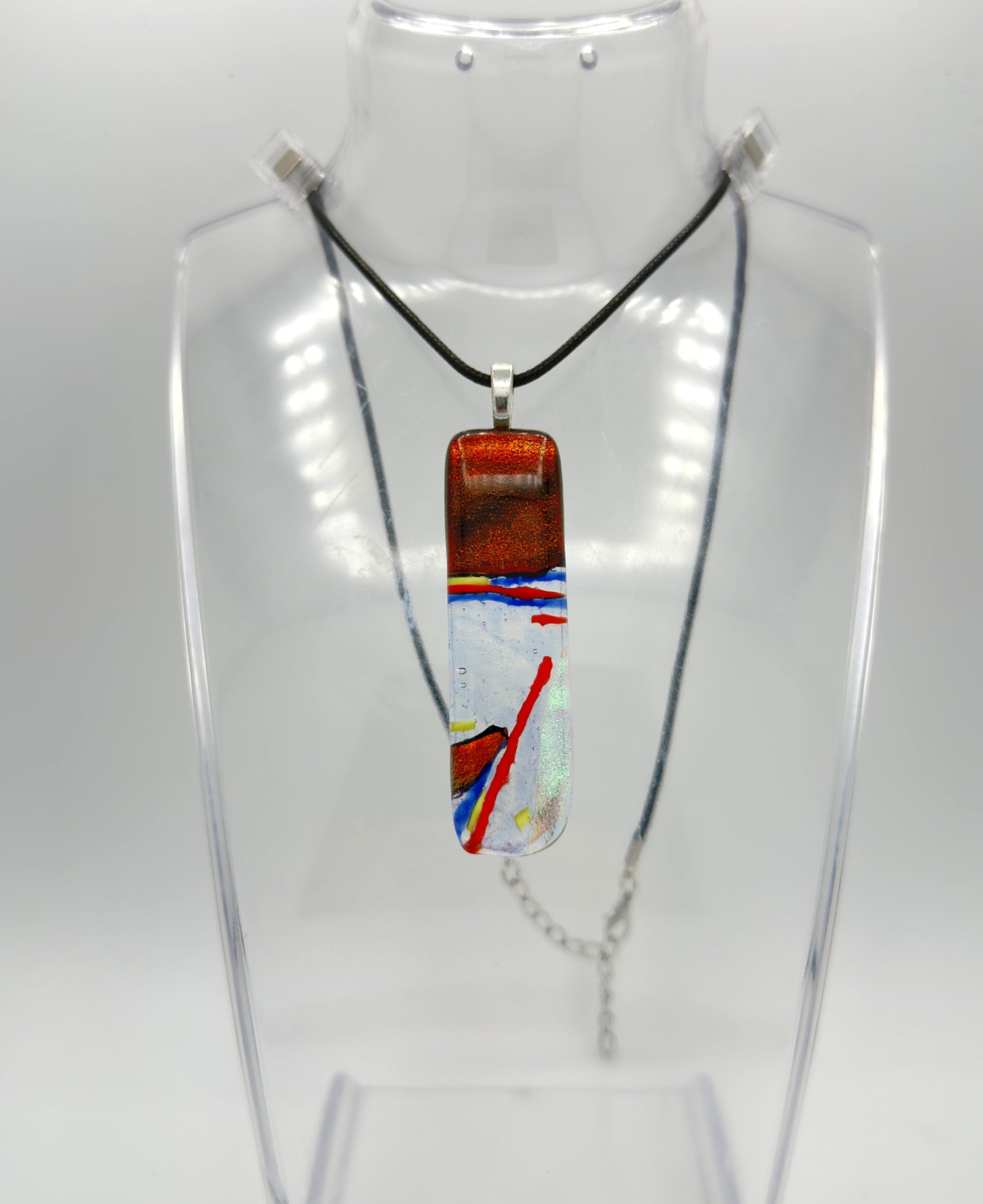 Clear Spectrum glass jewelry with Dichroic