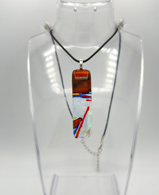 Clear Spectrum glass jewelry with Dichroic