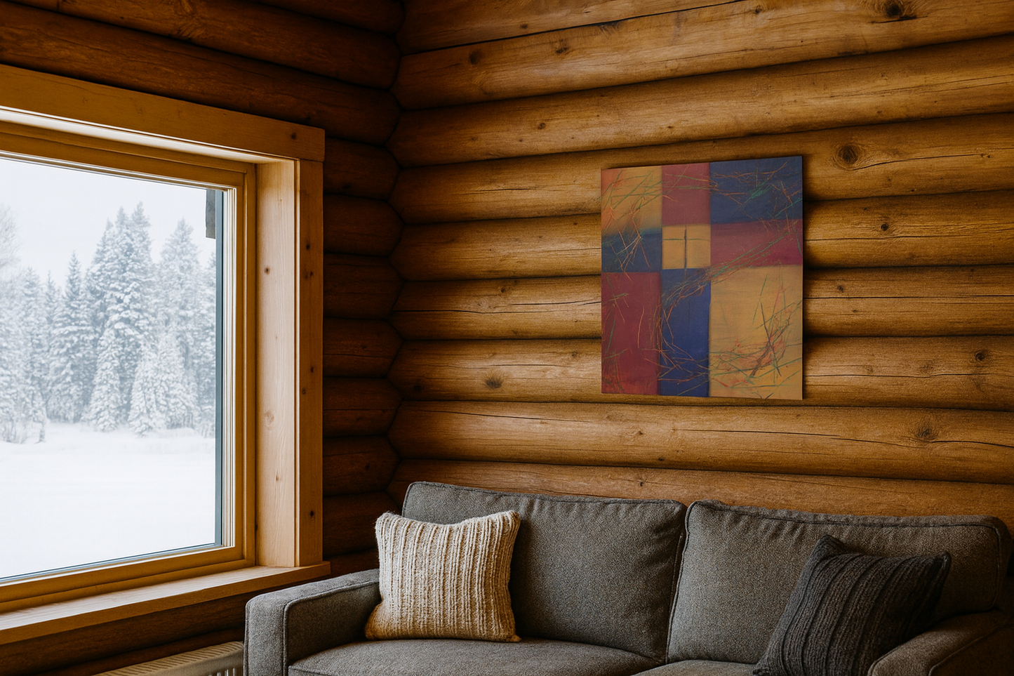 Oil Painting (Christ In Our Busy Life)