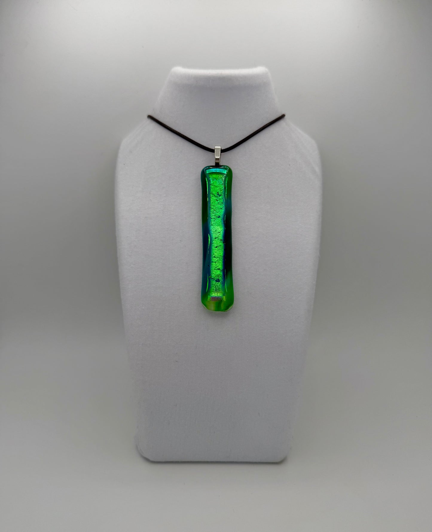 Emerald Glow Dichroic Pendant
