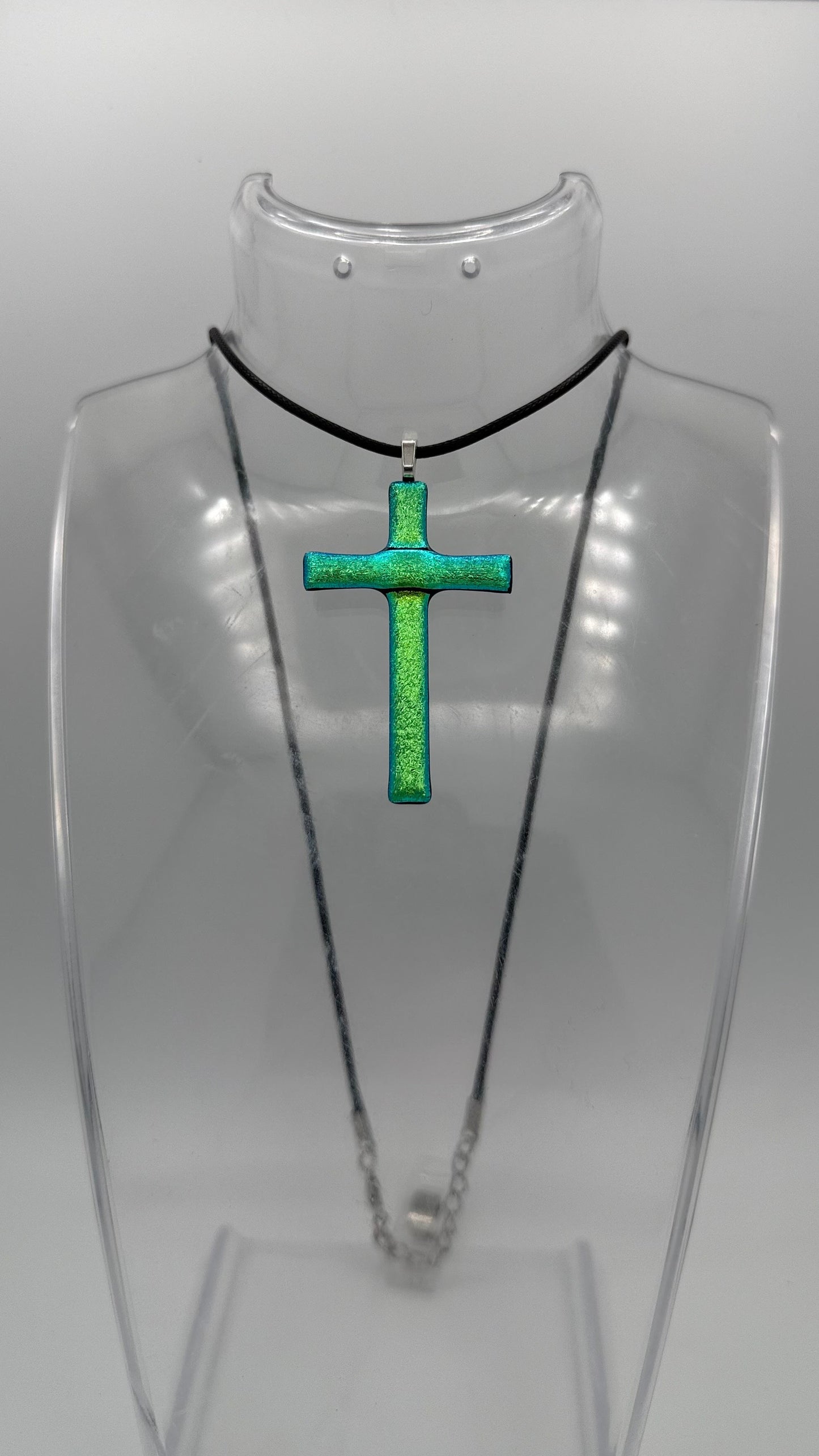 Teal Dichroic  Divine Vogue Cross