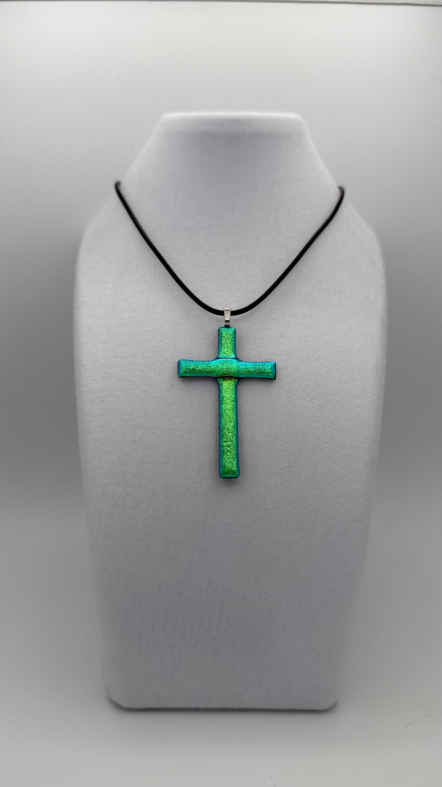 Teal Dichroic  Divine Vogue Cross