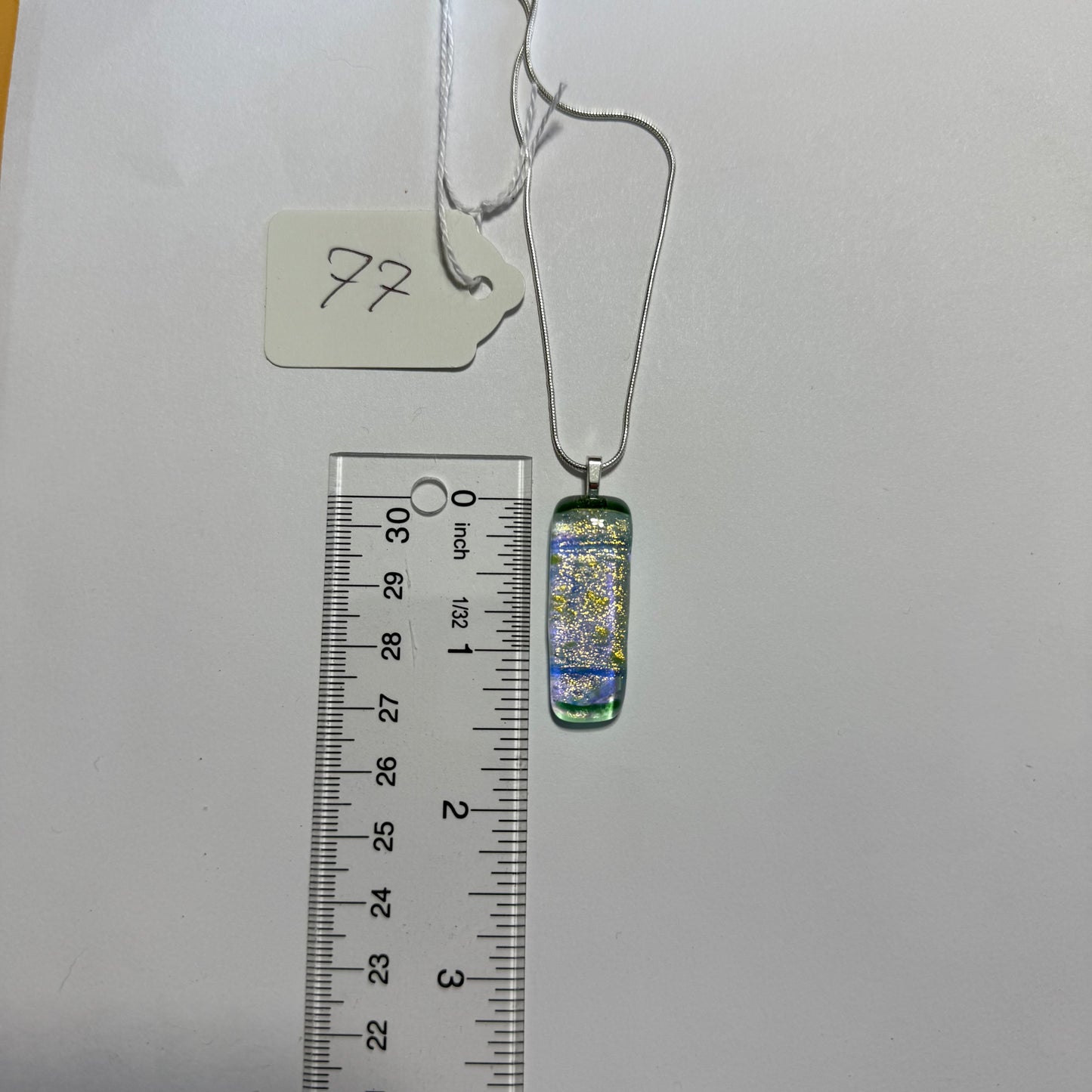 Teal Pink Dichroic glass Fused over Clear Spectrum