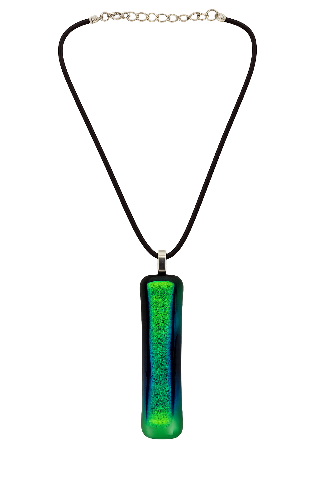 Emerald Glow Dichroic Pendant