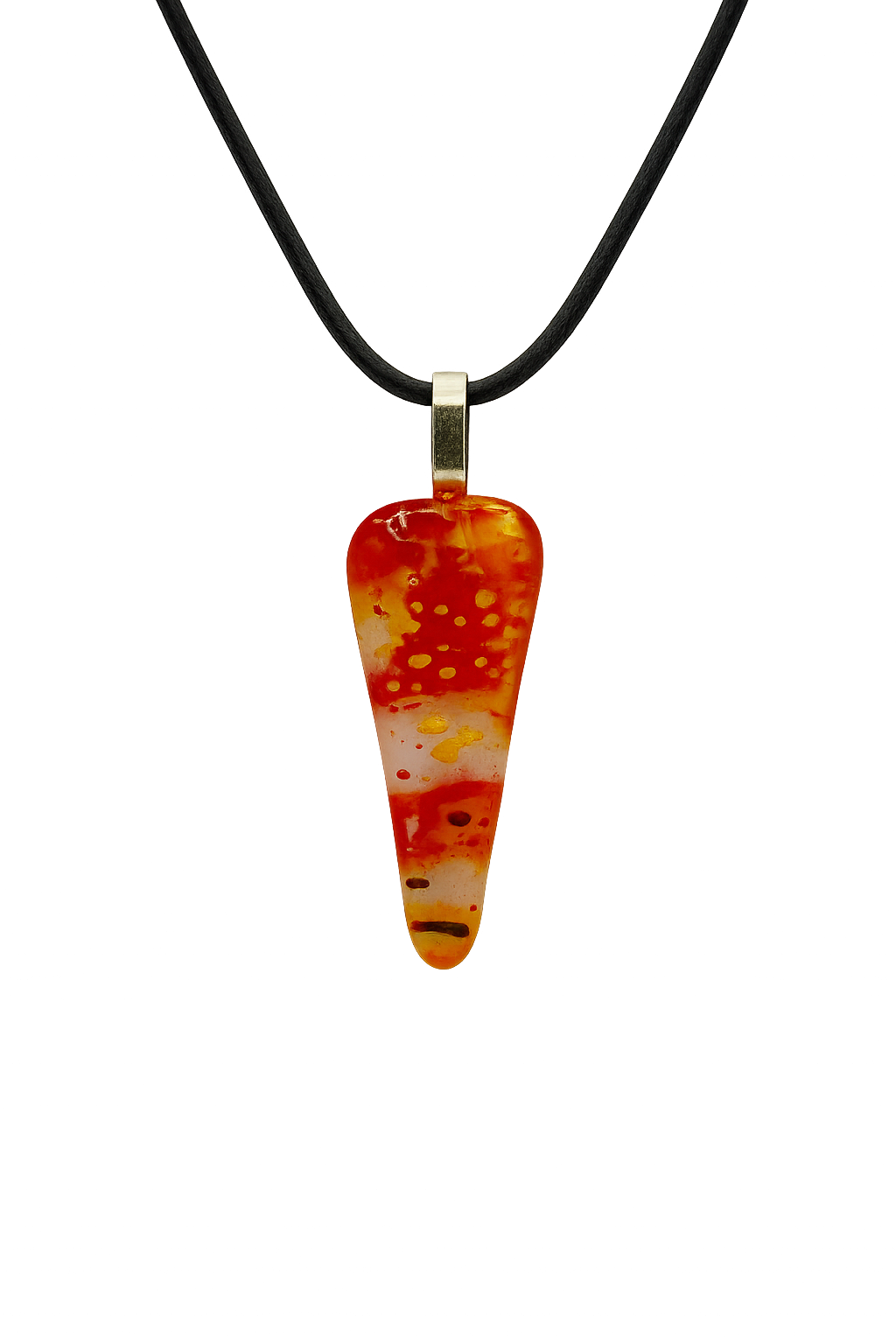 Orange clear Triangle drop