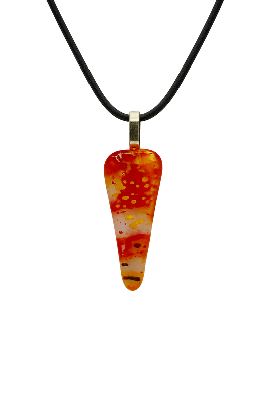 Orange clear Triangle drop